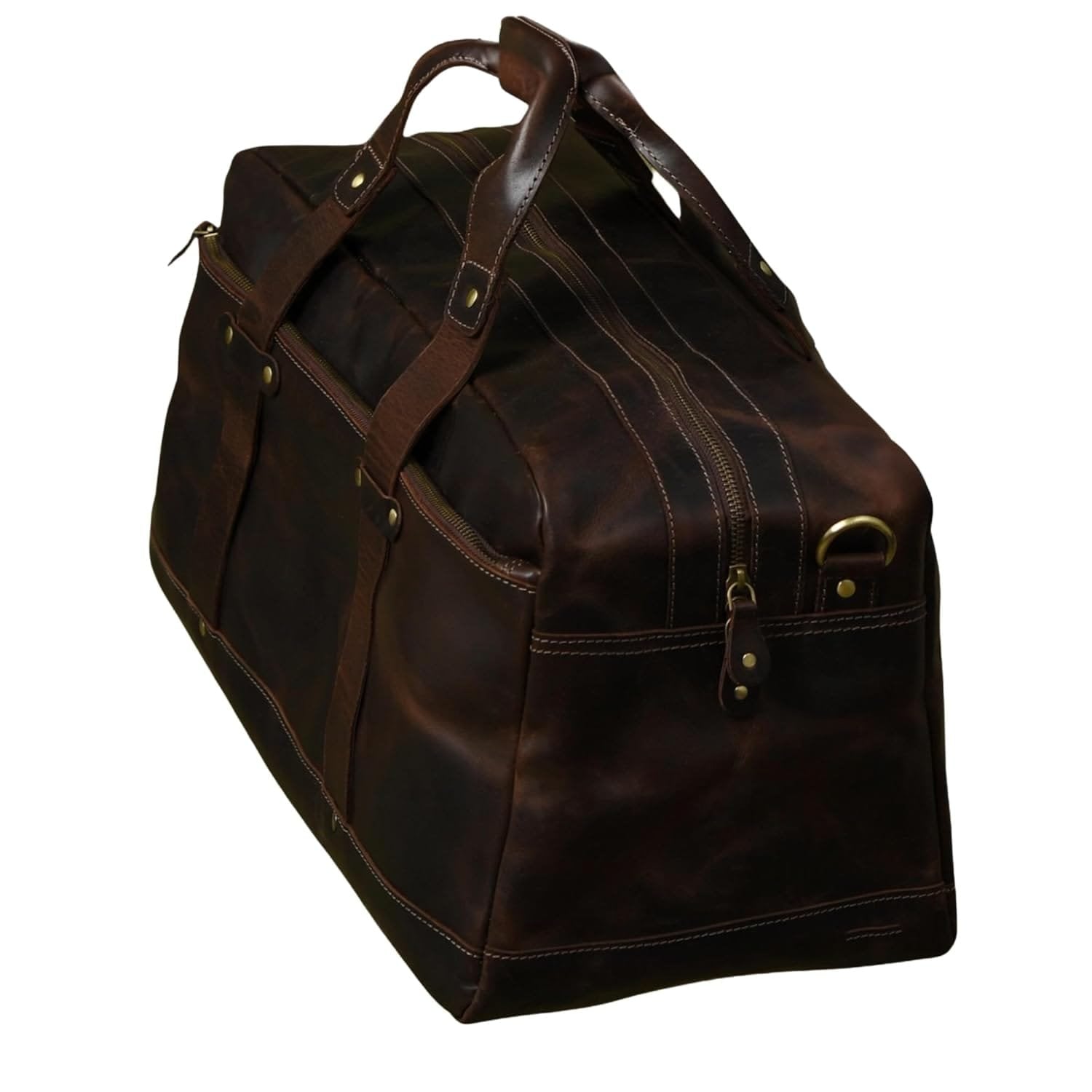 Weekender Leather Travel Duffle Bag